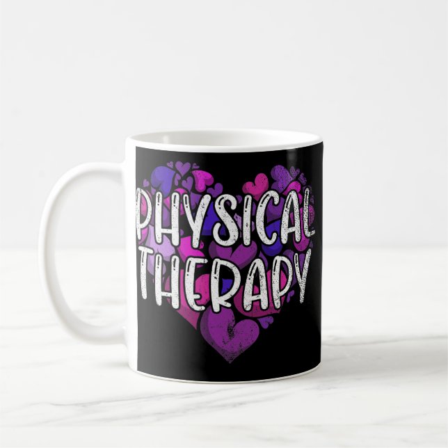 Physikalische Therapie Herz PT Physiotherapie Phys Kaffeetasse (Links)