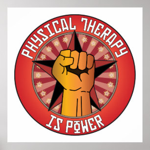 Physikalische Therapie ist Power Poster