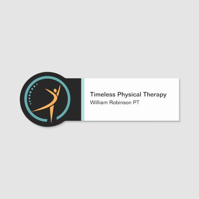 Physikalische Therapie Moderne Personaldatenträger Namensschild (Vorderseite)