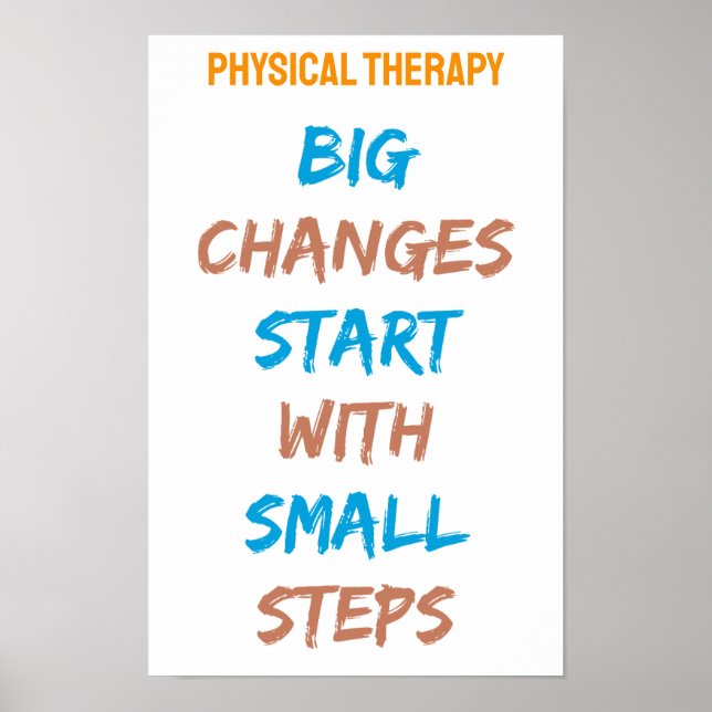 Physikalische Therapie Motivierend Poster (Vorne)