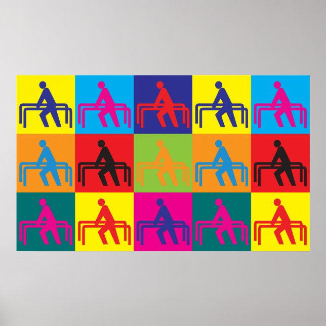 Physikalische Therapie Pop Art Poster (Vorne)