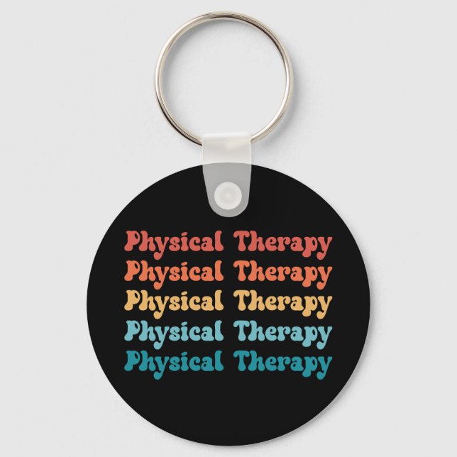 Physikalische Therapie PT Retro PT Grad Geschenke Schlüsselanhänger (Vorderseite)