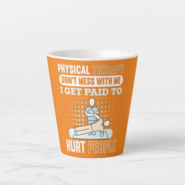 Physikalische Therapie PT Therapeut Ich werde zu v Milchtasse (Vorderseite)