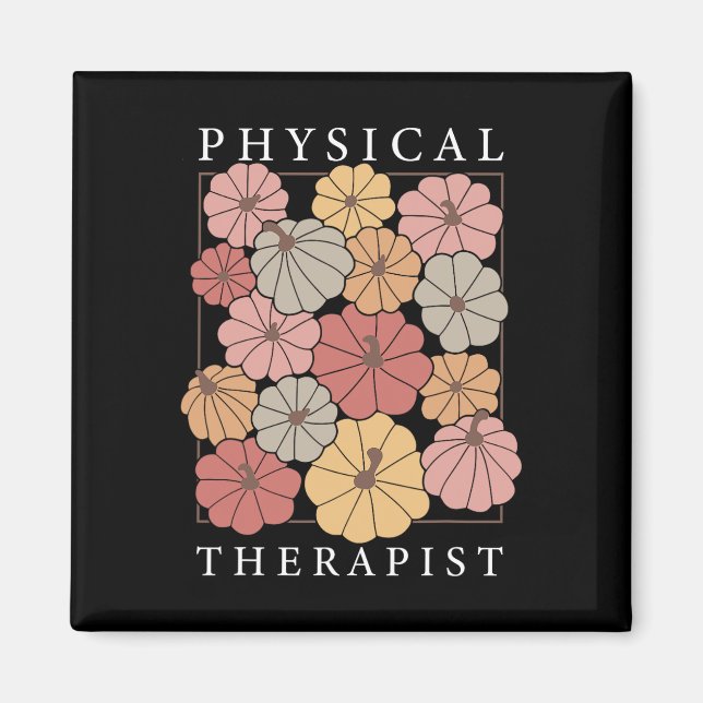 Physikalische Therapie Pumpkin Fall Pt Therapist T Magnet (Vorne)