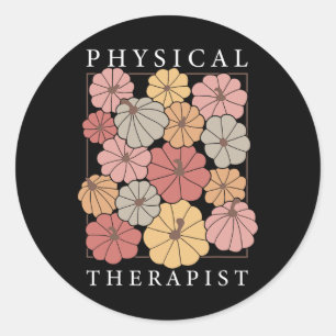 Physikalische Therapie Pumpkin Fall Pt Therapist T Runder Aufkleber