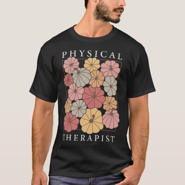 Physikalische Therapie Pumpkin Fall Pt Therapist T T-Shirt (Vorderseite)