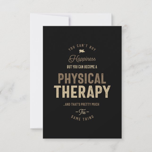 Physikalische Therapie RSVP Karte (Vorderseite)