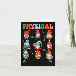 Physikalische Therapie Weihnachts PT Therapist Nie Karte