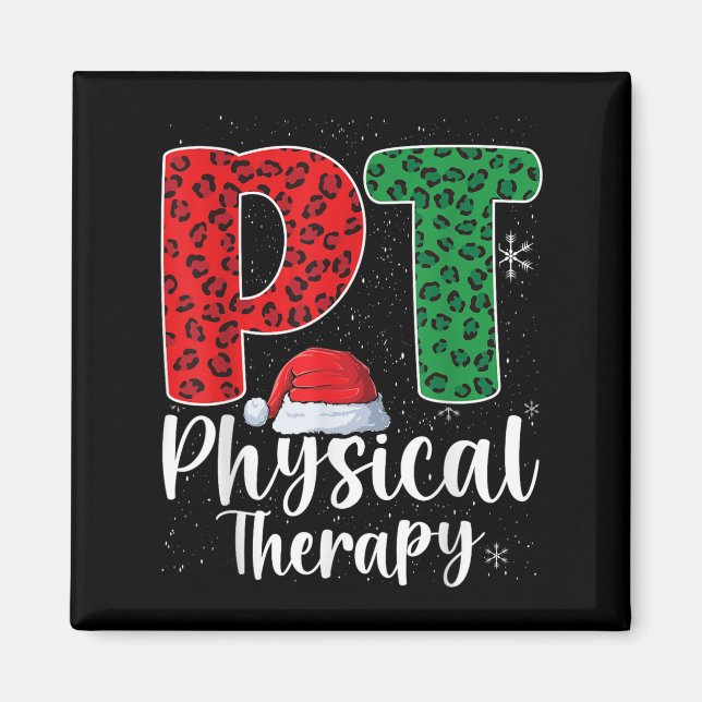 Physikalische Therapie Weihnachts-Weihnachtsmannmü Magnet (Vorne)