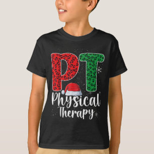 Physikalische Therapie Weihnachts-Weihnachtsmannmü T-Shirt