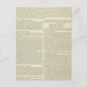 Physikalische Übersicht über den Atlantischen Ozea Postkarte