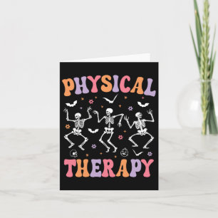 Physikalischer Therapeut Halloween Physiotherapeut Karte