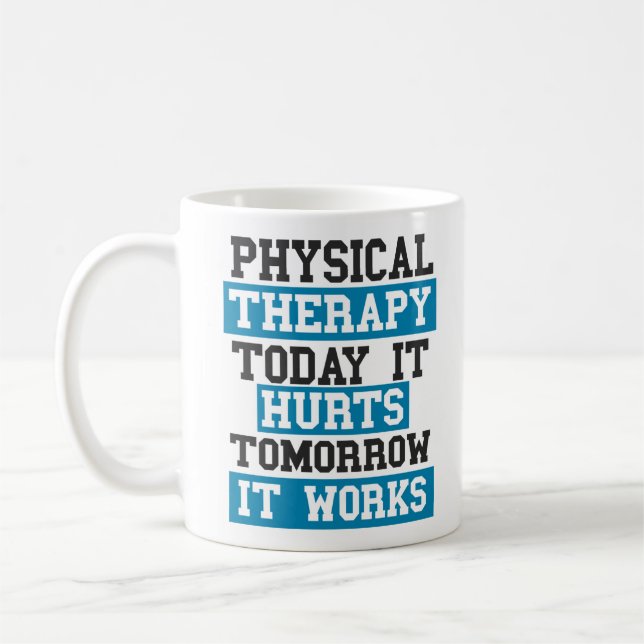 Physikalischer Therapeut Kaffeetasse (Links)