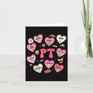 Physikalischer Therapeut Valentinstag Herz Karte