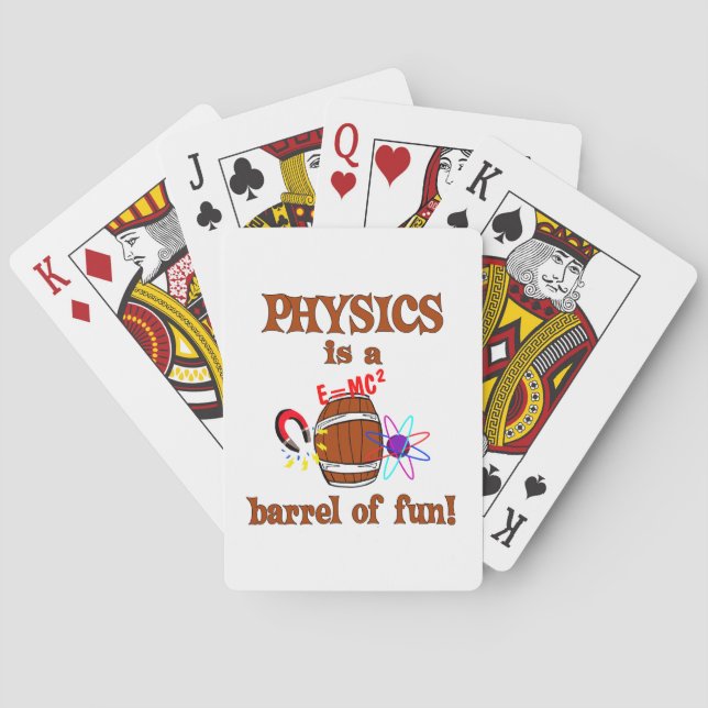 Physikalisches Fass des Spaß Spielkarten (Rückseite)