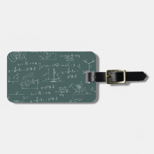 Physikdiagramme und -formeln gepäckanhänger