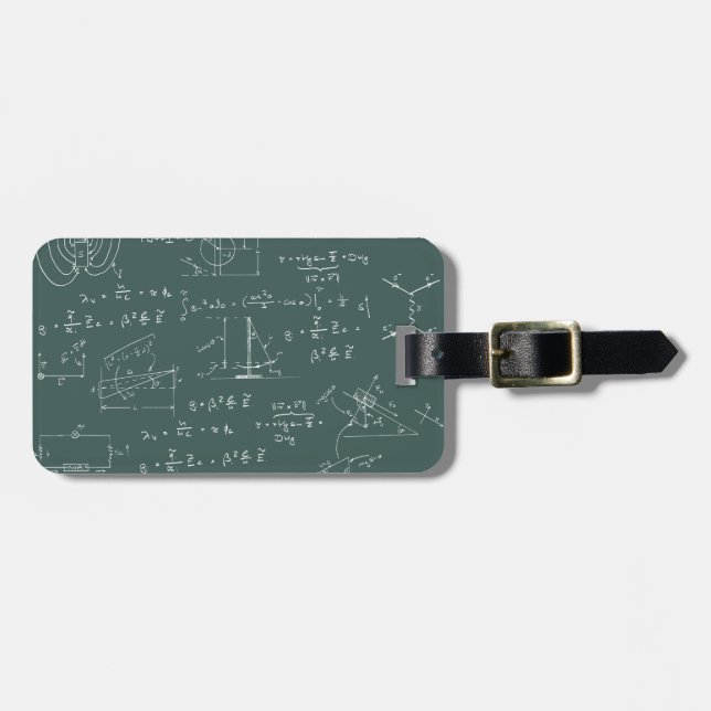 Physikdiagramme und -formeln gepäckanhänger (Vorderseite horizontal)