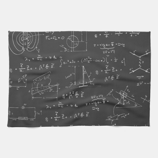 Physikdiagramme und -formeln handtuch (Horizontal)