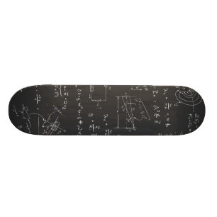 Physikdiagramme und -formeln skateboard