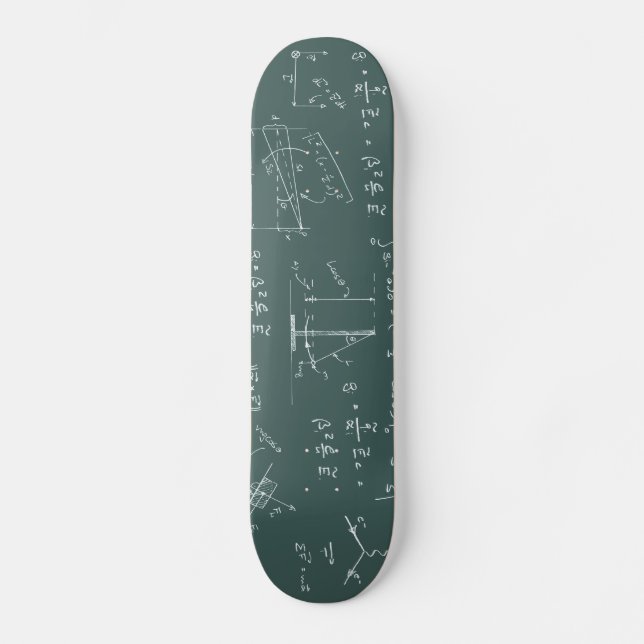 Physikdiagramme und -formeln skateboard (Vorderseite)