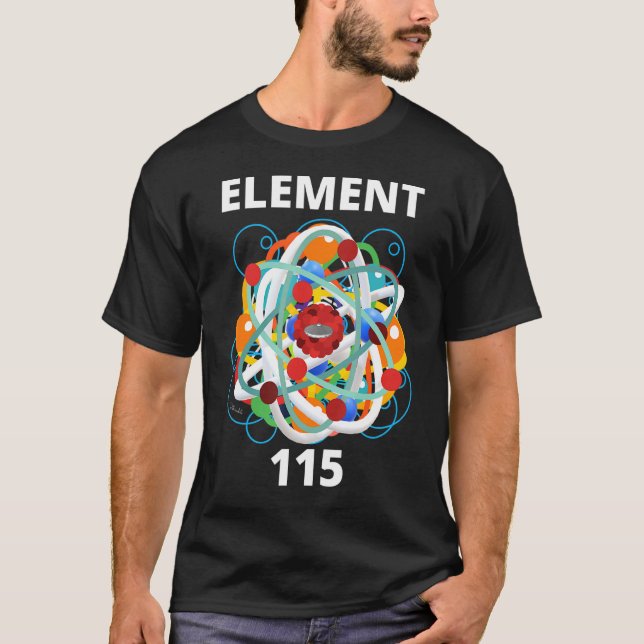 Physikelement 115 Energiepartikel Nuclei Scienc T-Shirt (Vorderseite)