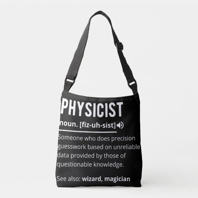 Physikerin Tragetaschen Mit Langen Trägern (Vorderseite)