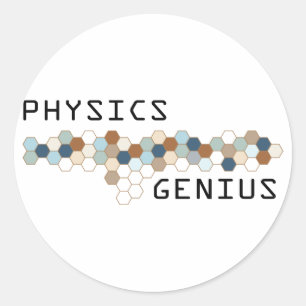 Physikgenie Runder Aufkleber