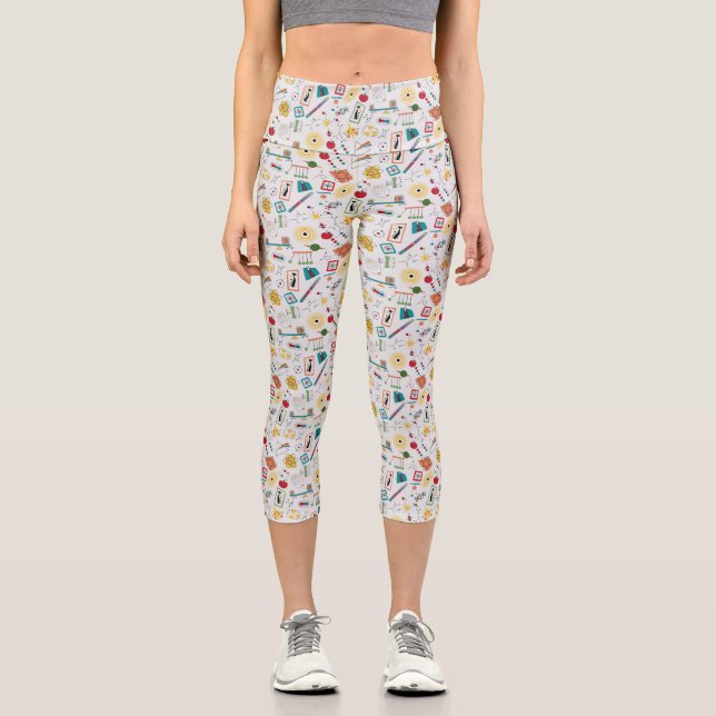Physikkataster des modernen Atomzeitalters Mitte d Capri Leggings (Vorderseite)