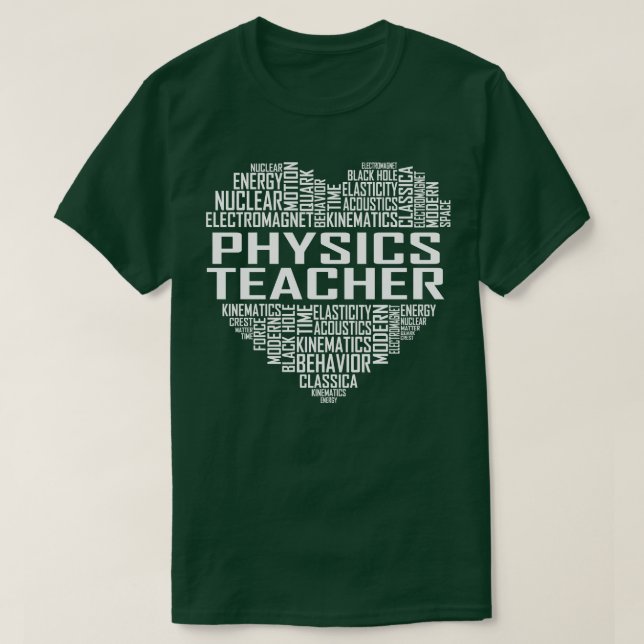 Physiklehrer Herz T-Shirt (Design vorne)