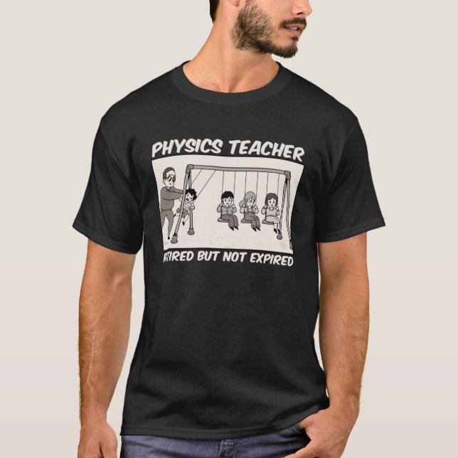 Physiklehrer müde, aber nicht abgelaufen Physik SC T-Shirt (Vorderseite)