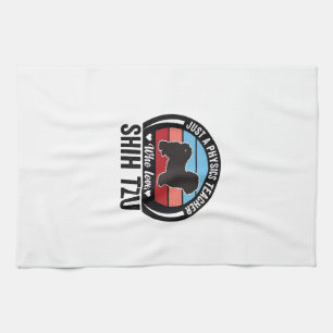 Physiklehrer Shih Tzu Vintage Hundeshirt Design_ Geschirrtuch