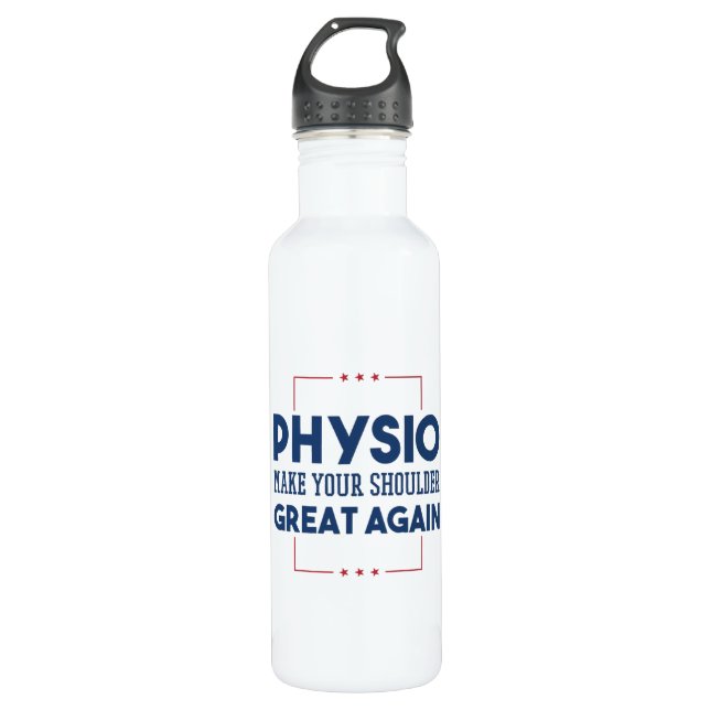 Physio Edelstahlflasche (Vorderseite)