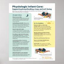 Physiologisches Säugling Care Poster (Englisch)