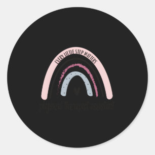 Physiotherapeut Assistant Rainbow Pta Physical Runder Aufkleber
