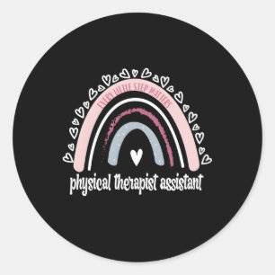 Physiotherapeut Assistant Rainbow Pta Physical Runder Aufkleber