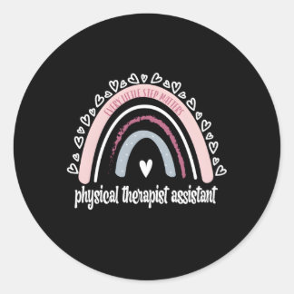 Physiotherapeut Assistant Rainbow Pta Physical Runder Aufkleber