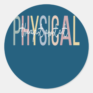 Physiotherapeut-Assistent Boho PTA Runder Aufkleber
