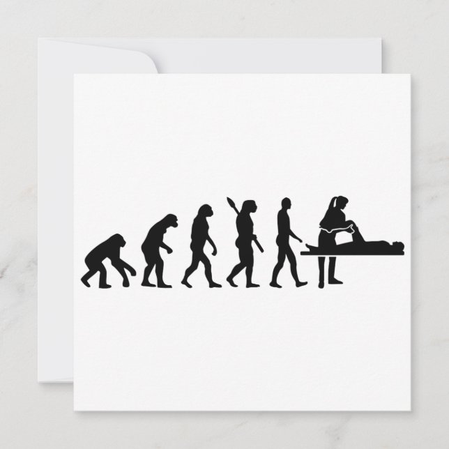 Physiotherapeut der Evolution (Vorderseite)