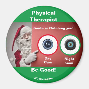 Physiotherapeut Der Weihnachtsmann beobachtet Magn Magnet
