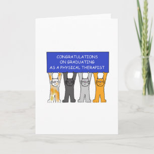 Physiotherapeut Graduate Glückwunsch Karte