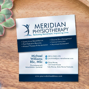 Physiotherapeut - Physiotherapie Visitenkarte
