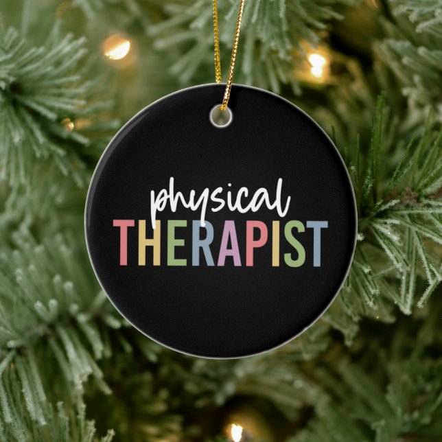 Physiotherapeut PT Graduate Physiotherapie Geschen Keramik Ornament (Baum)