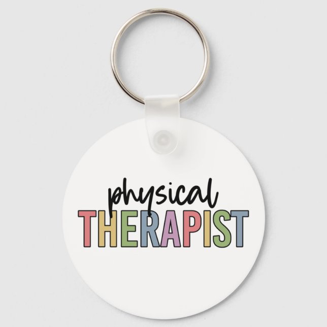 Physiotherapeut PT Graduate Physiotherapie Schlüsselanhänger (Vorderseite)