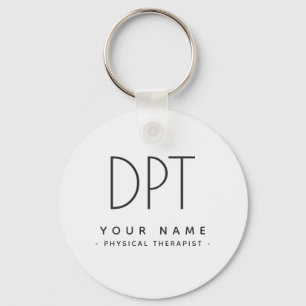 Physiotherapeut PT Moderner Minimalistischer Schlüsselanhänger