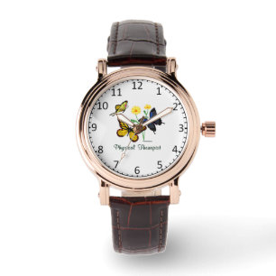Physiotherapeut Schmetterlinge Armbanduhr