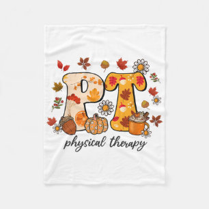Physiotherapeut Shirt Pt Fall Erntedank Autu Fleecedecke