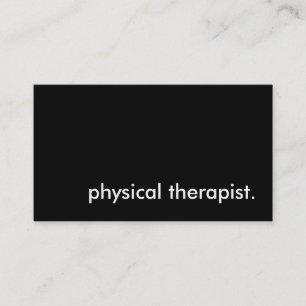 Physiotherapeut. Visitenkarte