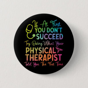 Physiotherapeut, wenn Sie zu Beginn keinen Erfolg Button