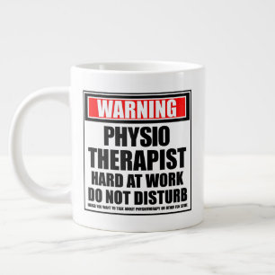 Physiotherapeut wird hart am Arbeitsplatz gewarnt Jumbo-Tasse