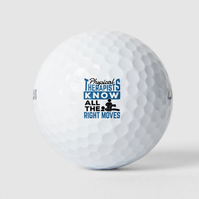 Physiotherapeuten kennen alle richtigen Bewegungen Golfball (Vorderseite)